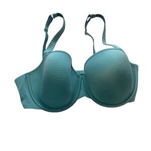 ThirdLove 24/7 Full Coverage Bra 36E Teal Underwire T-Shirt Bra Smooth Cups
